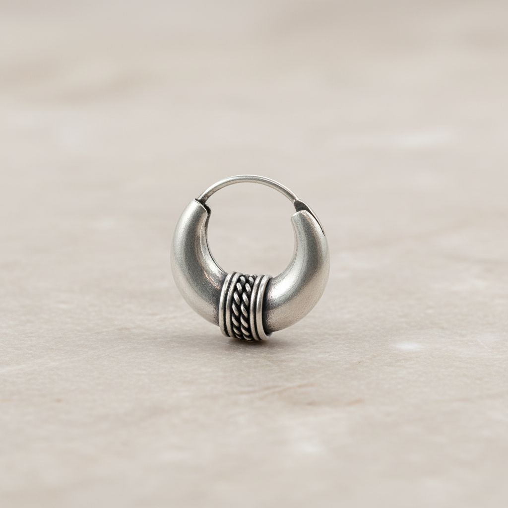 925 Silver Oxidize Bali Type 3