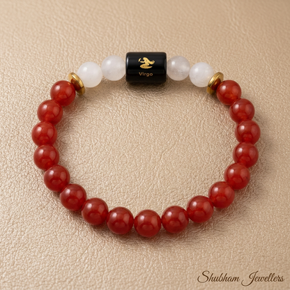 ♍ Virgo (कन्या) Zodiac Stone Bracelet