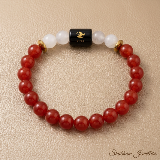 ♍ Virgo (कन्या) Zodiac Stone Bracelet