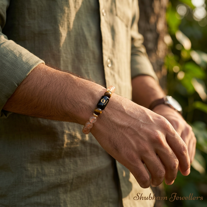 ♓ Pisces (मीन) Zodiac Stone Bracelet