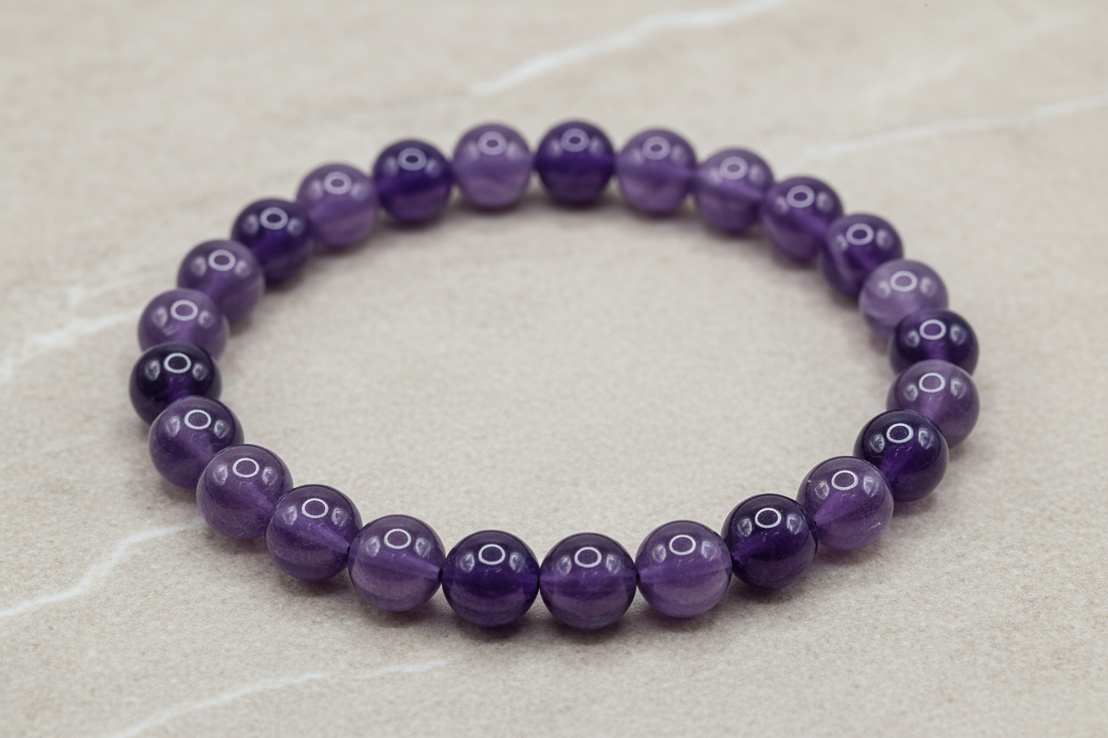 Amethyst crystal bracelet