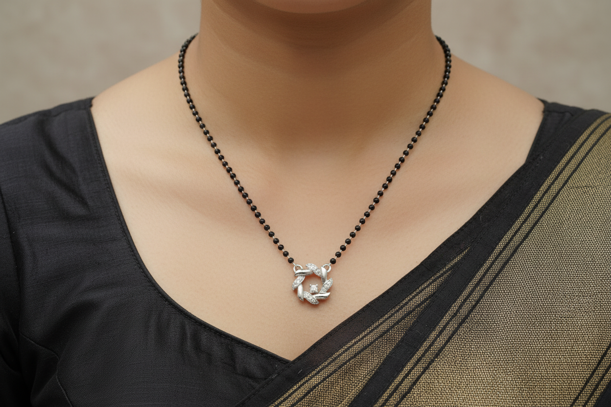 925 Silver Necklace Mangalsutra