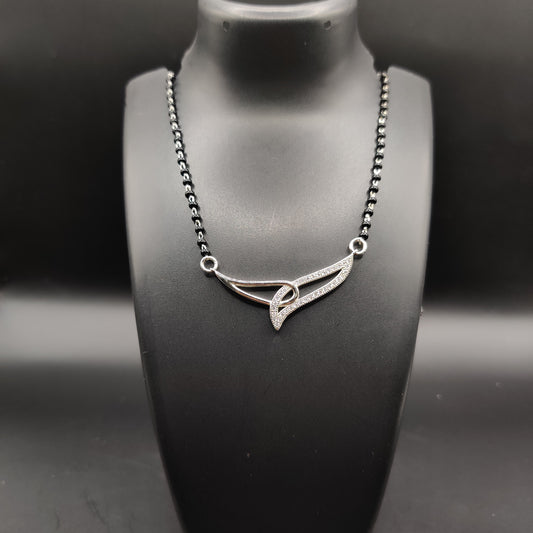 Italian silver mangalsutra